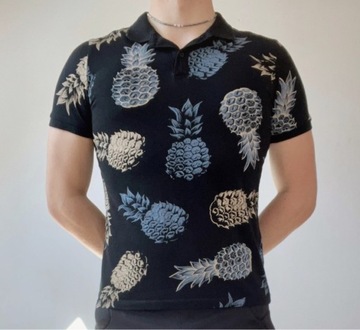 Męska koszulka polo w ananasy
