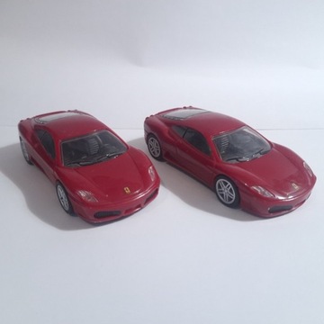 2x Hot Wheels Shell V-Power Ferrari F430 1:38