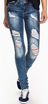 Jeans NOISY MAY SUPER SLIM JEANS w28/32 +GRATIS  S