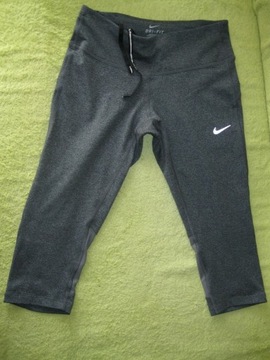 NIKE XS legginsy 3/4 panele odblaski jak nowe