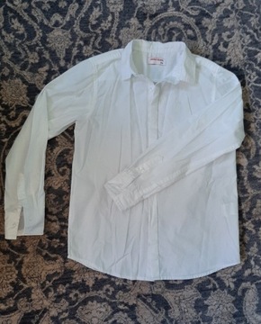 Biała koszula długi rękaw Lincoln&Sharks r.158/164