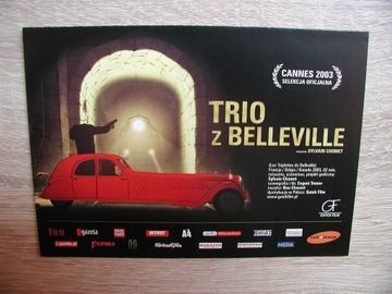 TRIO Z BELLEVILLE (rozkładana) - Ulotka kinowa 
