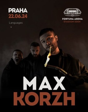 2 bilety na koncert Max Korzh - Praga - 22.06.24