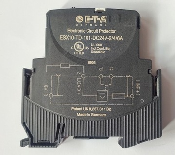 ESX10-TD-101-DC24V-2/4/6A E-T-A Bezpiecznik