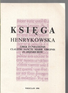 Księga henrykowska liber fundationis 1990