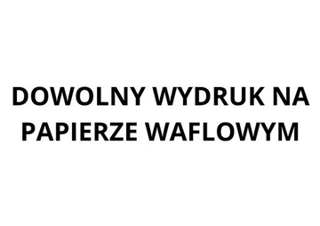 Wydruk opłatek na tort - własny projekt