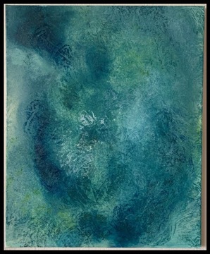 Obraz, abstrakcja „Marmurowy turkus”, A. Eiben 