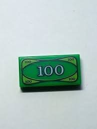 LEGO Banknot 100$ 1x2