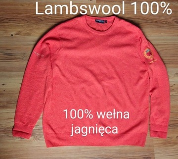 Glenmuir 100% Jagnięca Wełna Sweter Męski XL