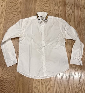 Gucci tiger collar biała koszula L/XL