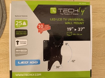 Uchwyt ścienny do monitora Techly LED LCD 19-37 "