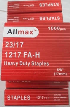 Zszywki 17mm Allmax