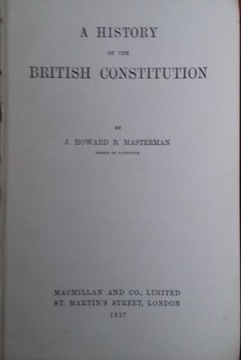 A history of the british constitution - J. Howard