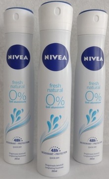 3x200 ml antyperspirant Nivea fresh natural deo