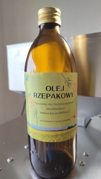 Olej rzepakowy na zimno Swojska Olejarnia 500ml