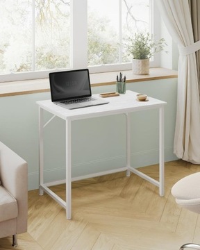 Nowe Biurko Komputerowe Małe Białe 80cm / stolik