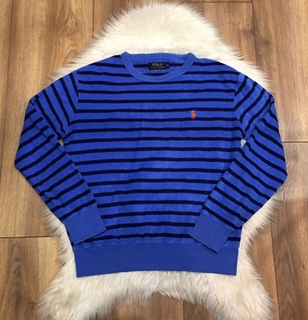 Niebieska bluza w paski Polo Ralph Lauren S