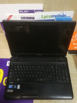Laptop Toshiba C660 i3 4gb Windows 10 Kamera 