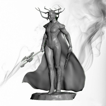 Figurka druk 3D żywica " Hela Thor "- 120 mm