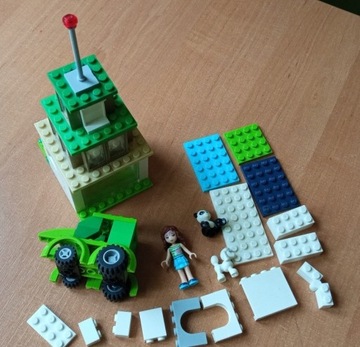 LEGO - domek + autko +zwierzęta + płytki + gratisy