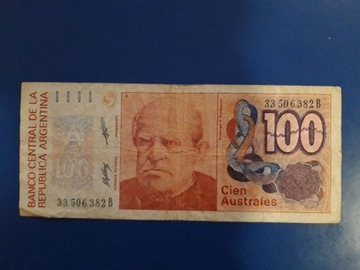 Argentyna 100 australi 1985 - 1991