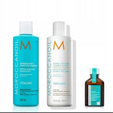 Moroccanoil szampon odżywka plus olejek zestaw 