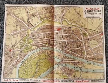 Pharus Plan Magdeburg 1905/1906