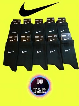 Skarpety Nike.Męskie.Zestaw 10 par/10 pack. 41-44r