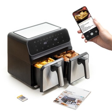 Frytkownica beztłuszczowa SMART dwie air fryer