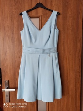 Sukienka na impreze niebieska błękit 36 S 38 M