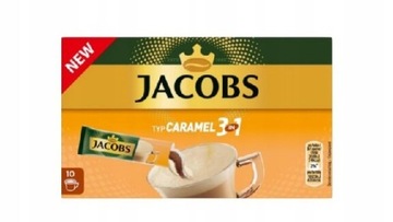 Kawa Jacobs carmel w saszetkach 3w1 10 szt w opako