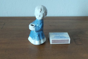 Ceramiczna figurka chłopczyk-świecznik