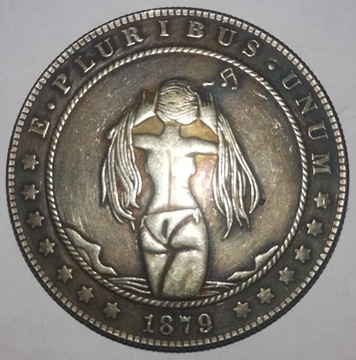 kobieta w bieliźnie z nutką nutka One Dollar dolar