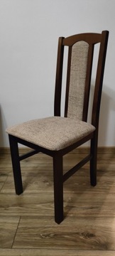 Zestaw 4 krzesła drewniane salon/jadalnia