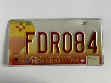 Tablica rejestracyjna z USA, New Mexico