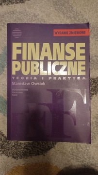 Finanse publiczne Stanisław Owsiak 