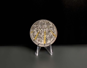 Złocona moneta Husaria kolekcjonerska Antique Gold