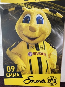 Oryginalny autograf Emmy Borussia Dortmund