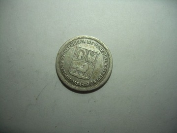 Srebro Wenezuela 50 centimos 1954