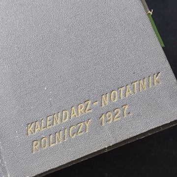 Kalendarz Rolniczy 1927 Reklama Szczury Ciągnik