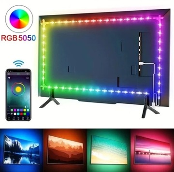 Taśma LED RGB 1m bluetooth 