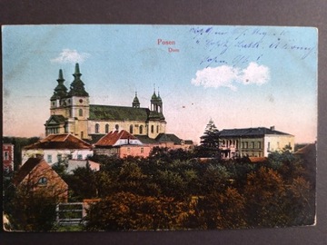  Posen Poznań  Dom Katedra 1916 rok.