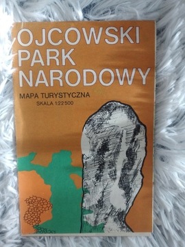 Ojcowski Park Narodowy mapa turystyczna 1978