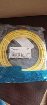 Kabel sieciowy/ patch cord 5 m telegärtner żółty 