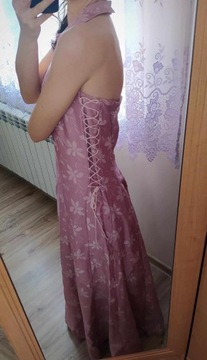 Sukienka długa różowa rozmiar 40