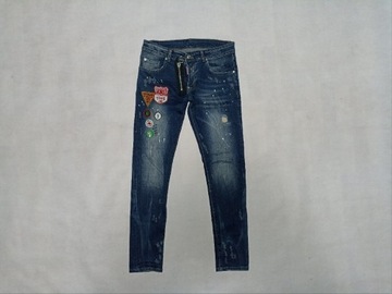 Dsquared2 spodnie męskie jeansowe Skinny modne  