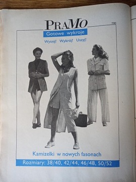 Czasopismo Pramo 7-93 + wykroje krawieckie