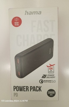 Powerbank HAMA 20000 mAh  201663