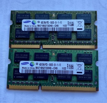 RAM DDR3 Samsung SO DIMM 8GB (2x 4GB)