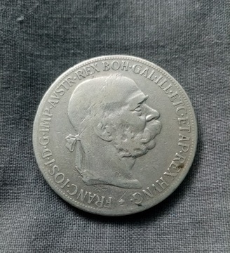 5 koron Austria 1900 r. - SREBRO 